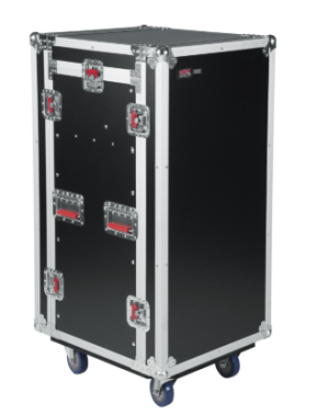 Gator 10U Top 16U Side Road Rack Case with Casters