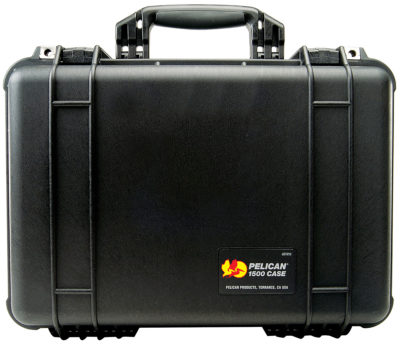 Pelican 1500 Protector Case, ID: 16.75" x 11.18" x 6.12"