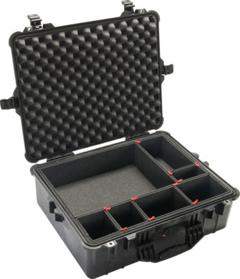 Pelican 1600TP Case with TrekPak Divider, ID: 21.43" L x 16.50"