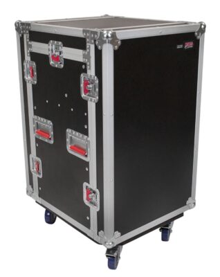 Gator 10U Top, 12U Side Road Rack Case with Casters
