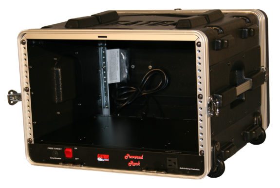 Gator GRR-10PL-US 6U Audio Rack; Power Rolling Case Gator GRR-10PL-US 6U Audio Rack; Power Rolling Case - Image 3