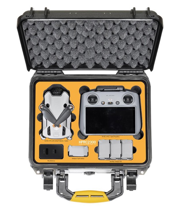 HPRC 2300 Drone Case For DJI Mini 4 Pro Fly More Combo HPRC 2300 Drone Case For DJI Mini 4 Pro Fly More Combo - Image 3