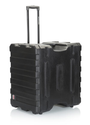 Gator 8U-19″ Pro Series Mil-Grade PE Deep Molded Audio Rack with wheels