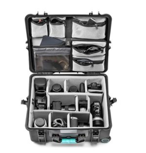 HPRC2700WPROBLB  Wheeled Case W-Second Skin and Organizer, ID: 21.84 x18.06 x 9.69