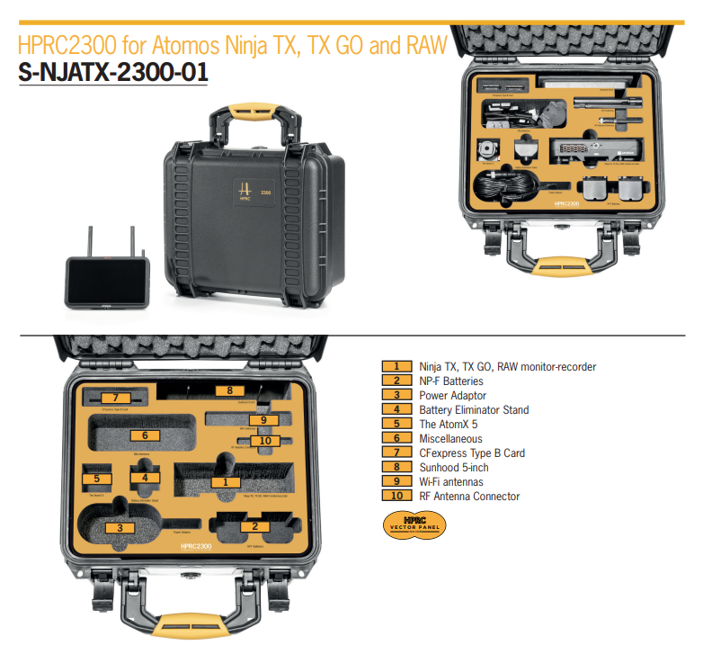 HPRC2300 Protective Case For Atomos Ninja TX, TX GO and Raw HPRC2300 Protective Case For Atomos Ninja TX, TX GO and Raw - Image 3