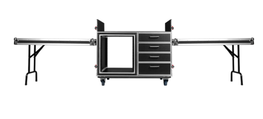 GTOUR Mixer Case w/ 12U Rack, 4 Drawers & 2 tables GTOUR Mixer Case w/ 12U Rack, 4 Drawers & 2 tables
