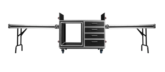 GTOUR Mixer Case w/ 12U Rack, 4 Drawers & 2 tables GTOUR Mixer Case w/ 12U Rack, 4 Drawers & 2 tables - Image 5