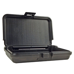 Platt Blow Molded cases come with foam in the lid and pick and pluck foam in the bottom. This case has one handle and one latch
