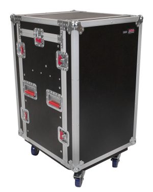 Gator 10U Top, 12U Side Road Rack Case with Casters
