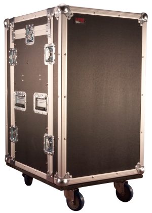 Gator 10U Top, 14U Side Road Rack Case with Casters