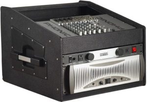 Gator 10U Top, 4U Side Wood Slant Top Console Rack