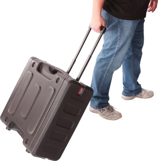 Gator 4U 19″ Deep Molded Audio Rack with Wheels - Image 5