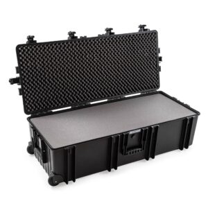BW Outdoor Shipping Case Type 7300, ID 42.5 x 16.9 x 12.2 B&W Type 7300 Case with Foam tilt wheels and handle