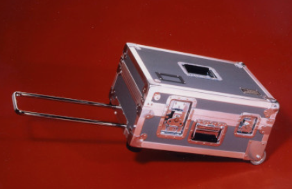 Projector Case With Tilt Wheels and Pull Out Handle