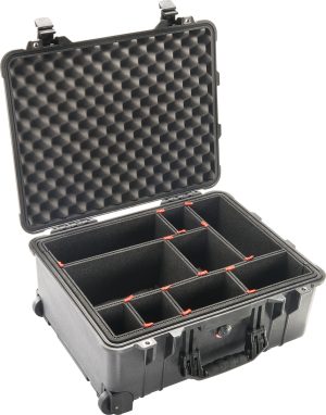 Pelican 1560 Case with TrekPak Divider, ID: 20.37" x 15.43"x 9"