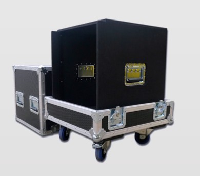 Custom Made Rack in a case with casters